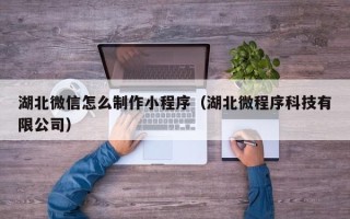 阜阳湖北微信怎么制作小程序（湖北微程序科技有限公司）